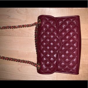 Rebecca Minkoff quilted crossbody red / burgundy